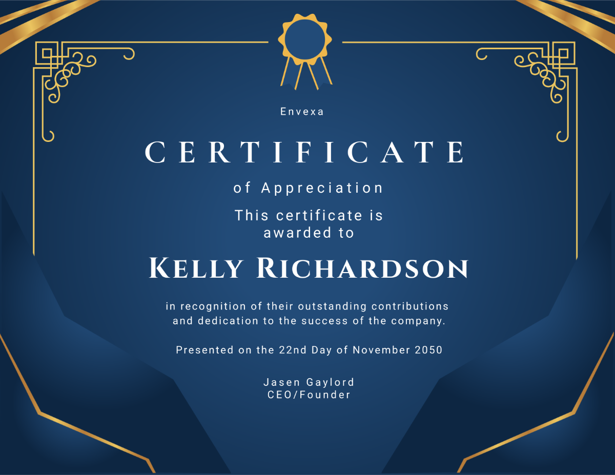 Certificate 3